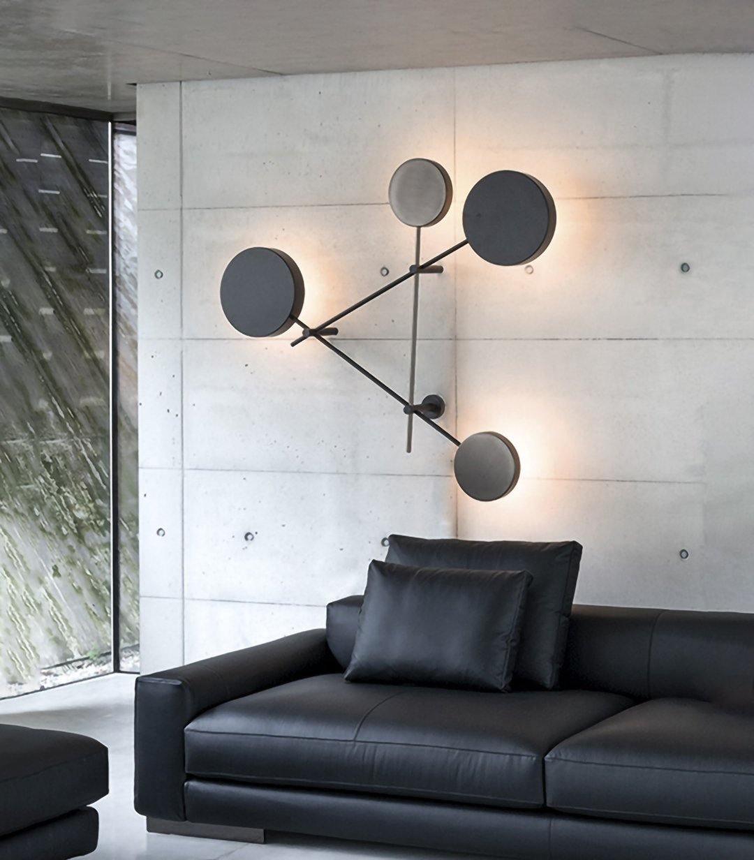 Modern Iride Geometric LED Wall Lamp Abstract Metal Sconce Lighting Fixture