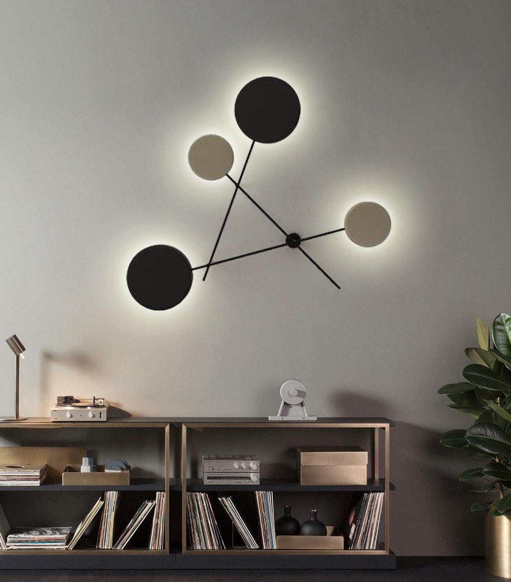 Modern Iride Geometric LED Wall Lamp Abstract Metal Sconce Lighting Fixture