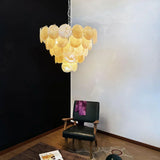modern-iridescent-gold-murano-glass-disk-chandelier-for-luxury-interiors