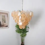 modern-iridescent-gold-murano-glass-disk-chandelier-for-luxury-interiors