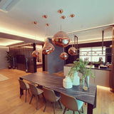 Modern Iridescent Melt Glass Lava Pendant Light for Contemporary Home Interiors