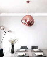 Modern Iridescent Melt Glass Lava Pendant Light for Contemporary Home Interiors