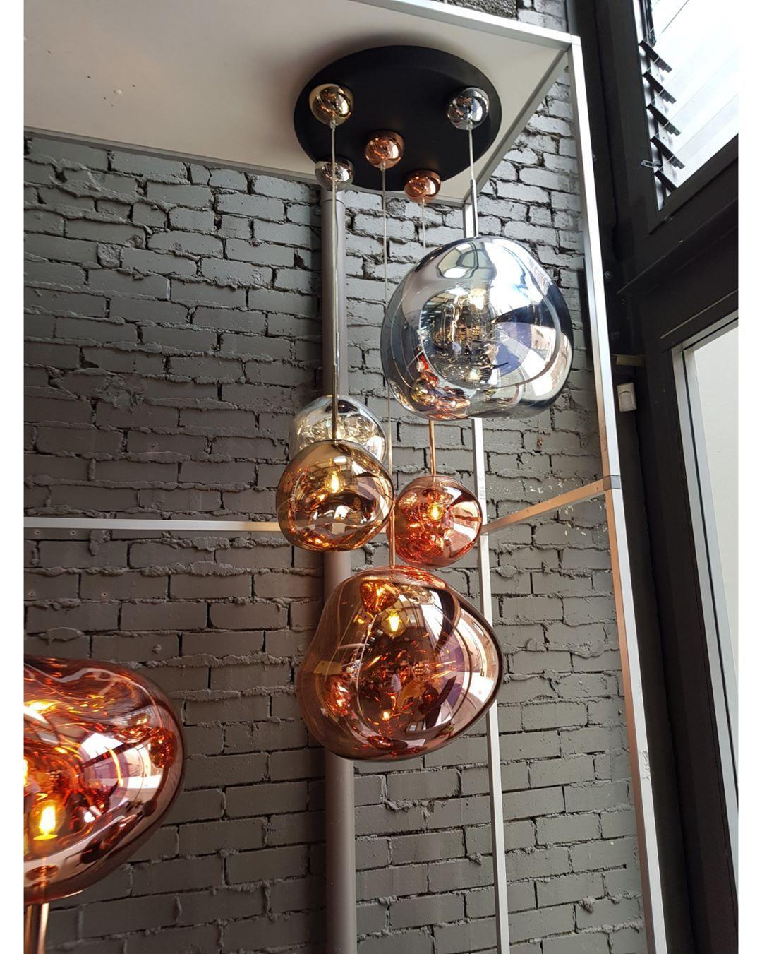 Modern Iridescent Melt Glass Lava Pendant Light for Contemporary Home Interiors