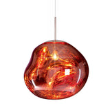 Modern Iridescent Melt Glass Lava Pendant Light for Contemporary Home Interiors