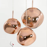 Modern Iridescent Melt Glass Lava Pendant Light for Contemporary Home Interiors