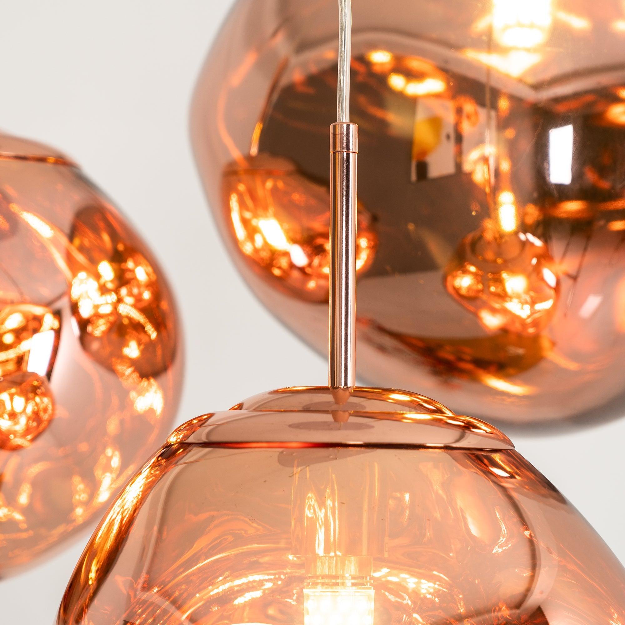 Modern Iridescent Melt Glass Lava Pendant Light for Contemporary Home Interiors