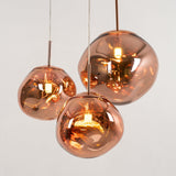 Modern Iridescent Melt Glass Lava Pendant Light for Contemporary Home Interiors