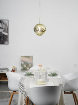 Modern Iridescent Melt Glass Lava Pendant Light for Contemporary Home Interiors