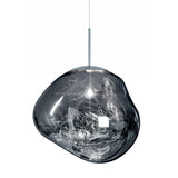 Modern Iridescent Melt Glass Lava Pendant Light for Contemporary Home Interiors