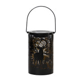 Modern Iron Deer Silhouette Solar Lantern Outdoor Waterproof Hanging LED Garden Landscape Light