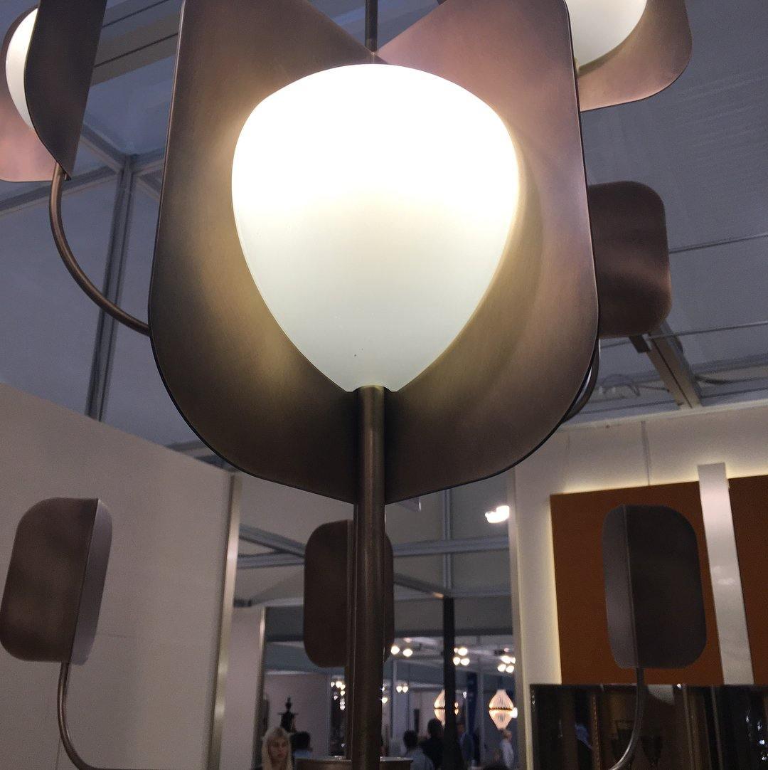 Modern Iron Leaf Chandelier Hand Forged Nature Inspired Gasolier Pendant Light