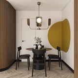 Modern Iron Leaf Chandelier Hand Forged Nature Inspired Gasolier Pendant Light