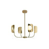 Modern Iron Leaf Chandelier Hand Forged Nature Inspired Gasolier Pendant Light
