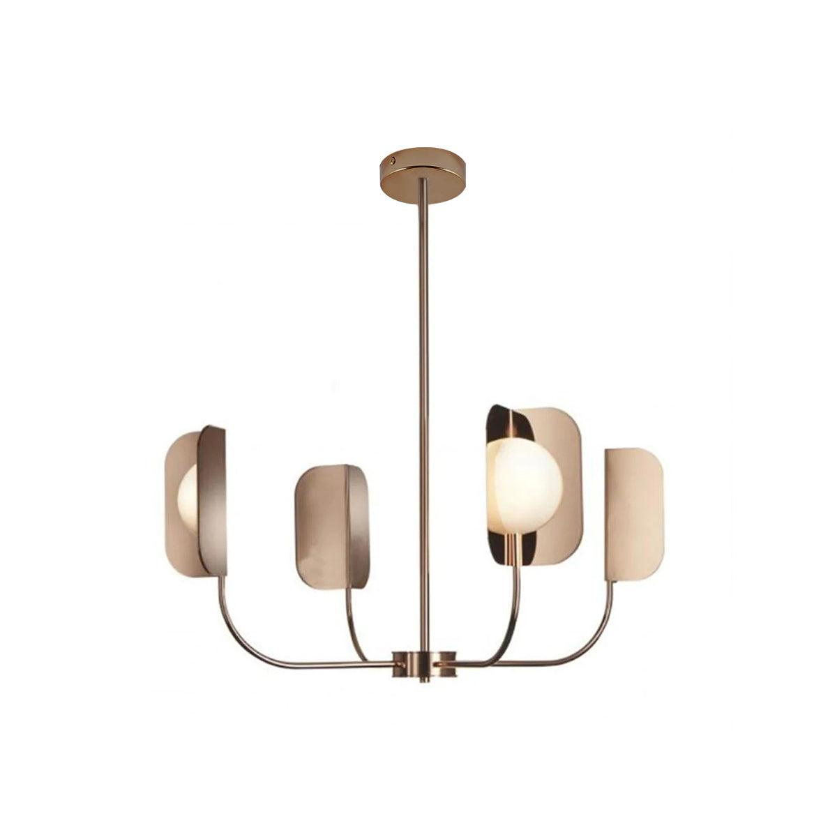 Modern Iron Leaf Chandelier Hand Forged Nature Inspired Gasolier Pendant Light