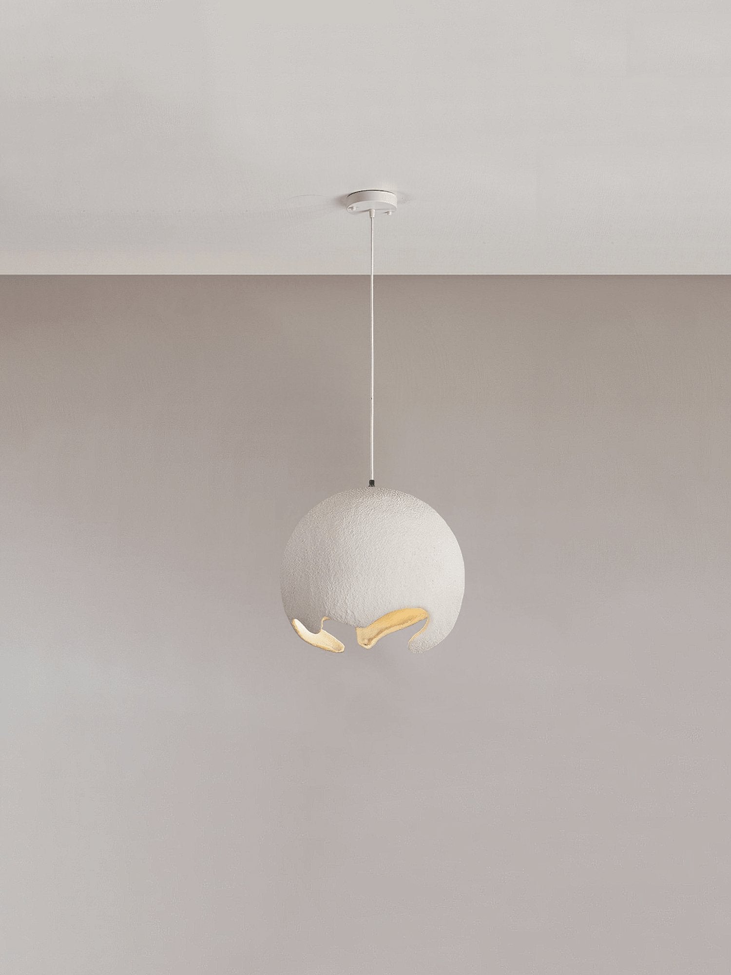 Modern Irregular Geometric Resin Pendant Light Minimalist Hanging Lamp Fixture