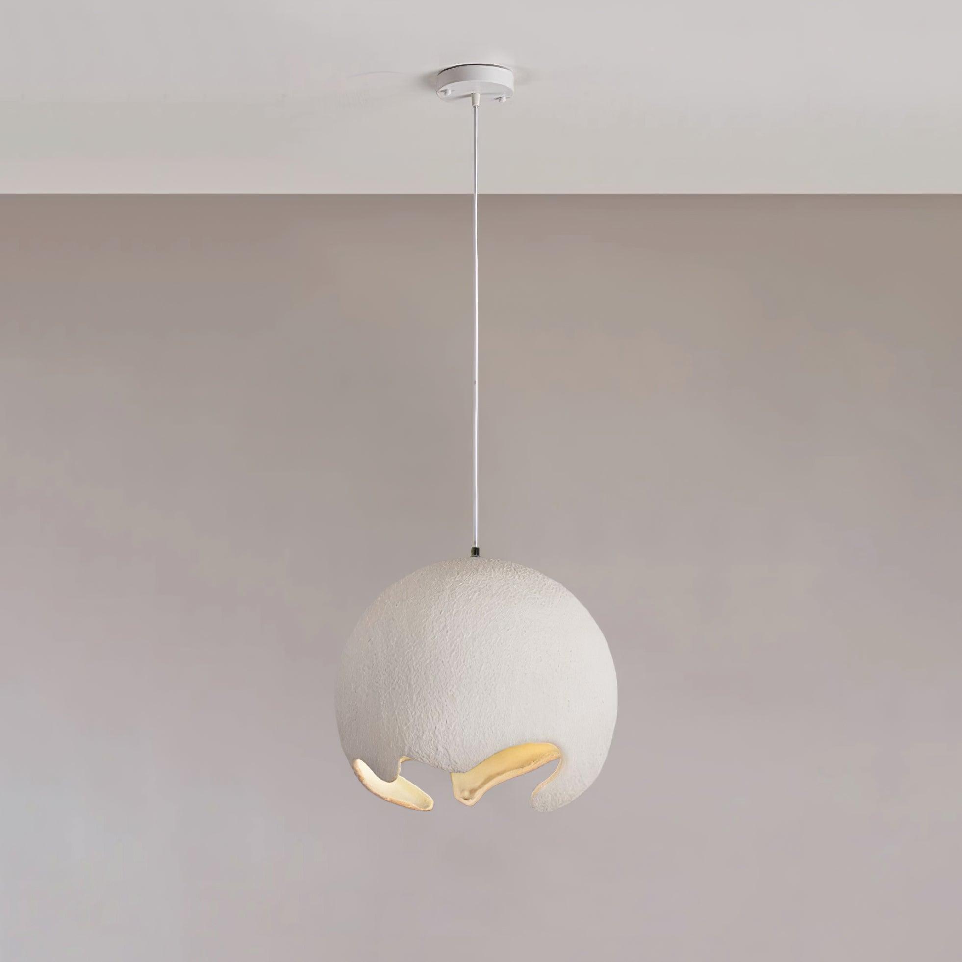 Modern Irregular Geometric Resin Pendant Light Minimalist Hanging Lamp Fixture