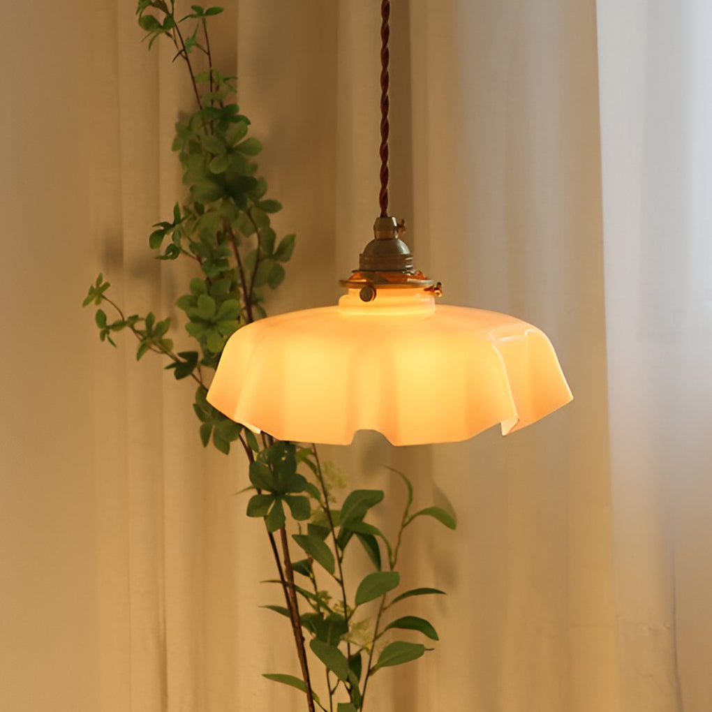 Modern Irregular Glass Chandelier Nordic 4W LED Pendant Light for Living Room and Kitchen