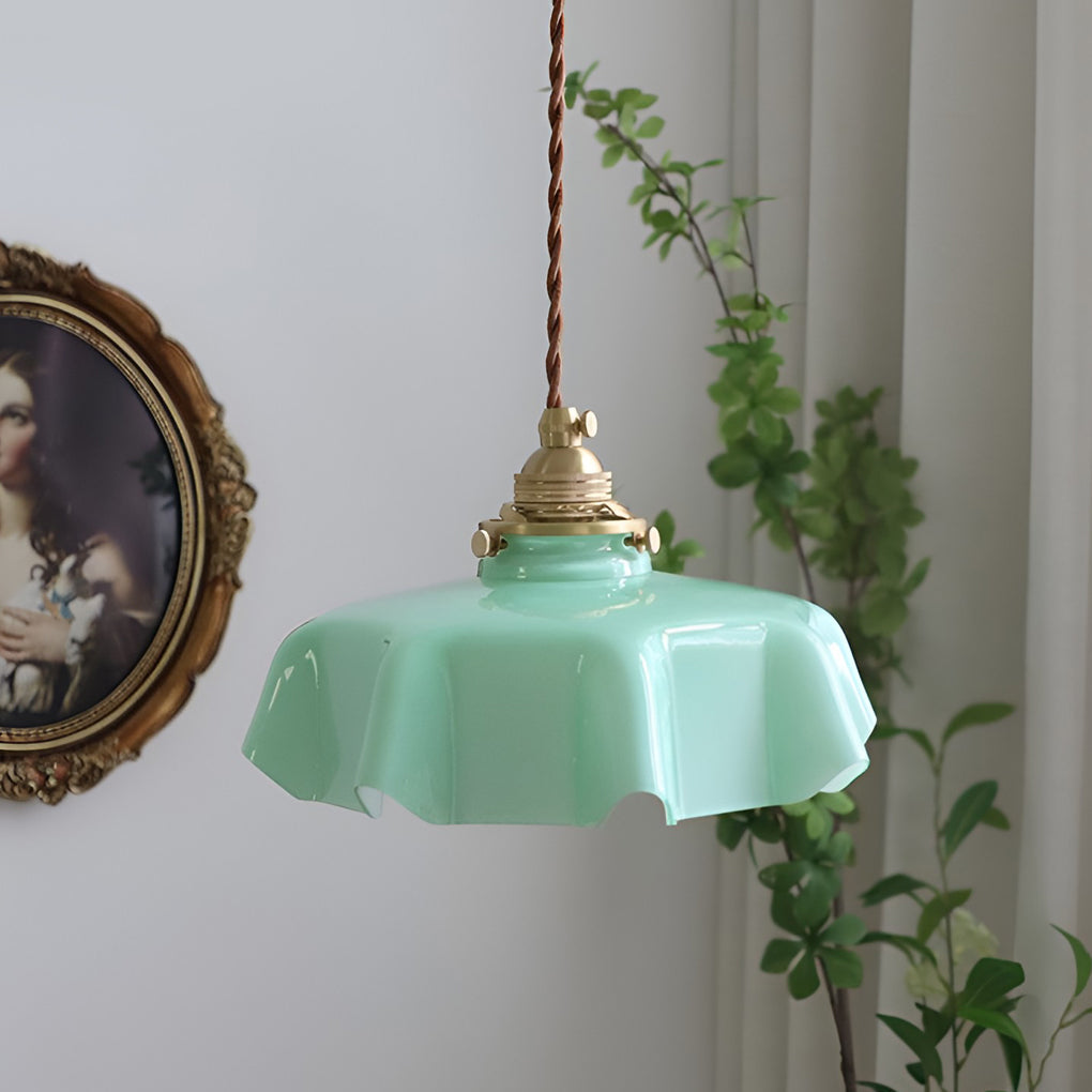 Modern Irregular Glass Chandelier Nordic 4W LED Pendant Light for Living Room and Kitchen