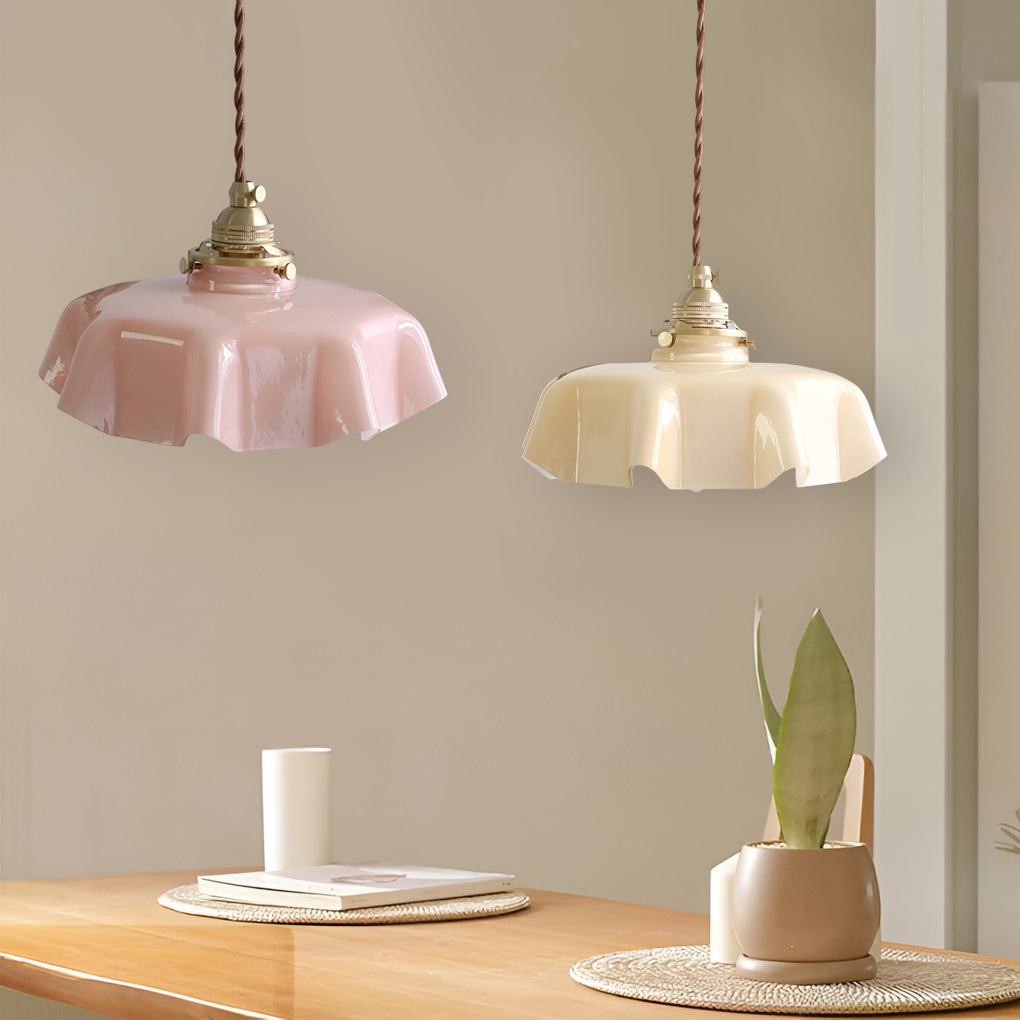 Modern Irregular Glass Chandelier Nordic 4W LED Pendant Light for Living Room and Kitchen