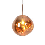 Modern Irregular Lava Glass Ball Pendant Light Creative Nordic Hanging Lamp for Home