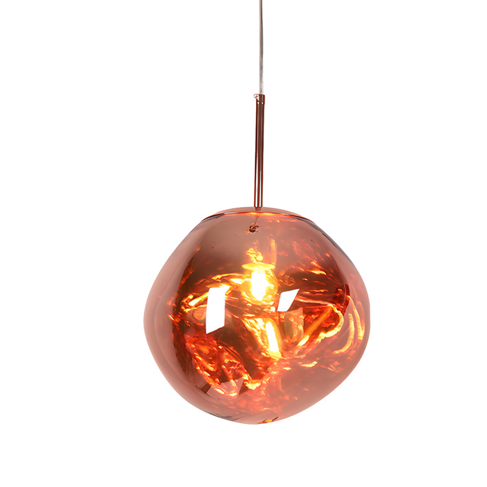 Modern Irregular Lava Glass Ball Pendant Light Creative Nordic Hanging Lamp for Home