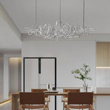 Modern Irregular LED Chandelier Luxury Electroplated Hardware Pendant Light for Dining Room