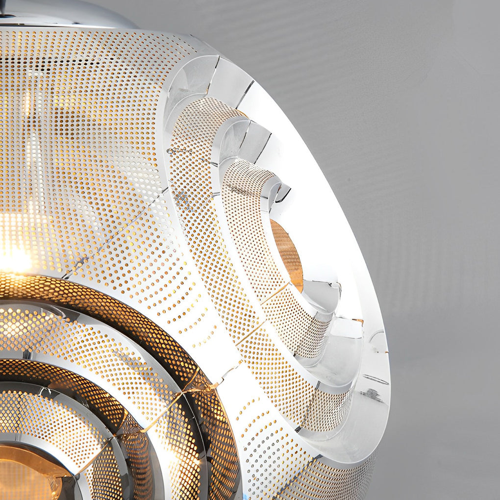 Modern Irregular Round Stainless Steel Pendant Light Chandelier for Dining Room and Bar