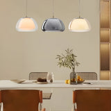 Modern Jelly Glass Pendant Lamp Nordic 3 Color Dimming Hanging Light for Bedroom and Dining Room