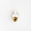 Modern Jewelry Inspired LED Wall Sconce Brass and Glass Gemstone Wall Lamp