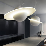 Modern Jupiter Ring LED Pendant Light Circular White Hanging Ceiling Lamp