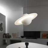 Modern Jupiter Ring LED Pendant Light Circular White Hanging Ceiling Lamp