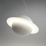 Modern Jupiter Ring LED Pendant Light Circular White Hanging Ceiling Lamp