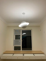 Modern Jupiter Ring LED Pendant Light Circular White Hanging Ceiling Lamp
