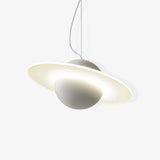 Modern Jupiter Ring LED Pendant Light Circular White Hanging Ceiling Lamp