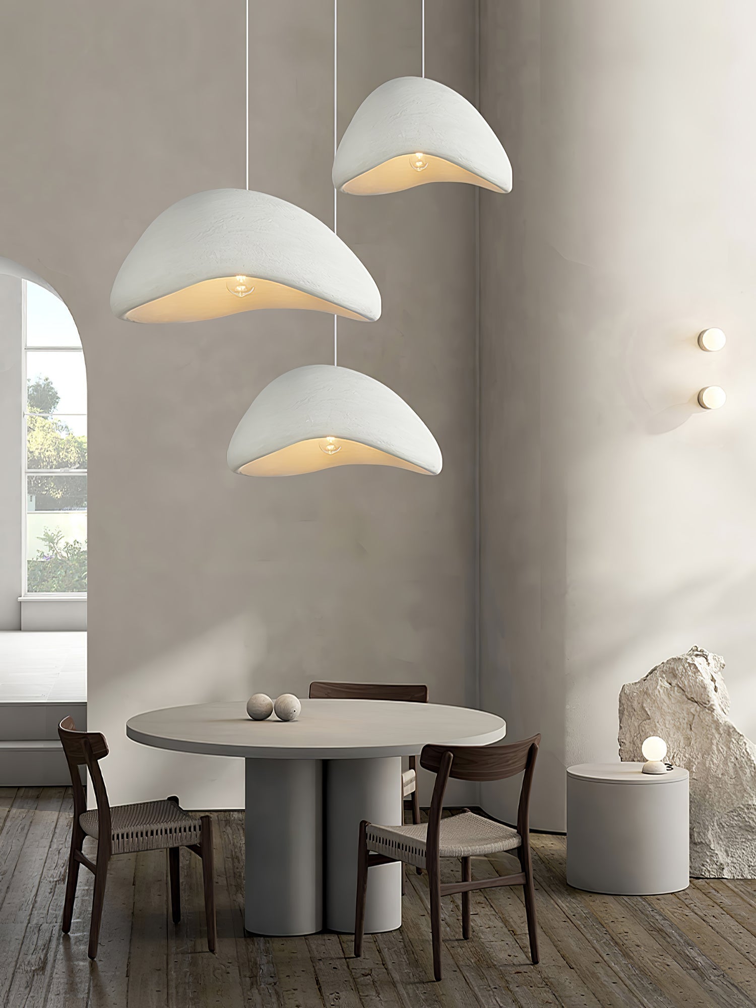 Modern Khmara Halia Cloud Pendant Light Japanese Moon Aesthetic Hanging Lamp for Kitchen Island