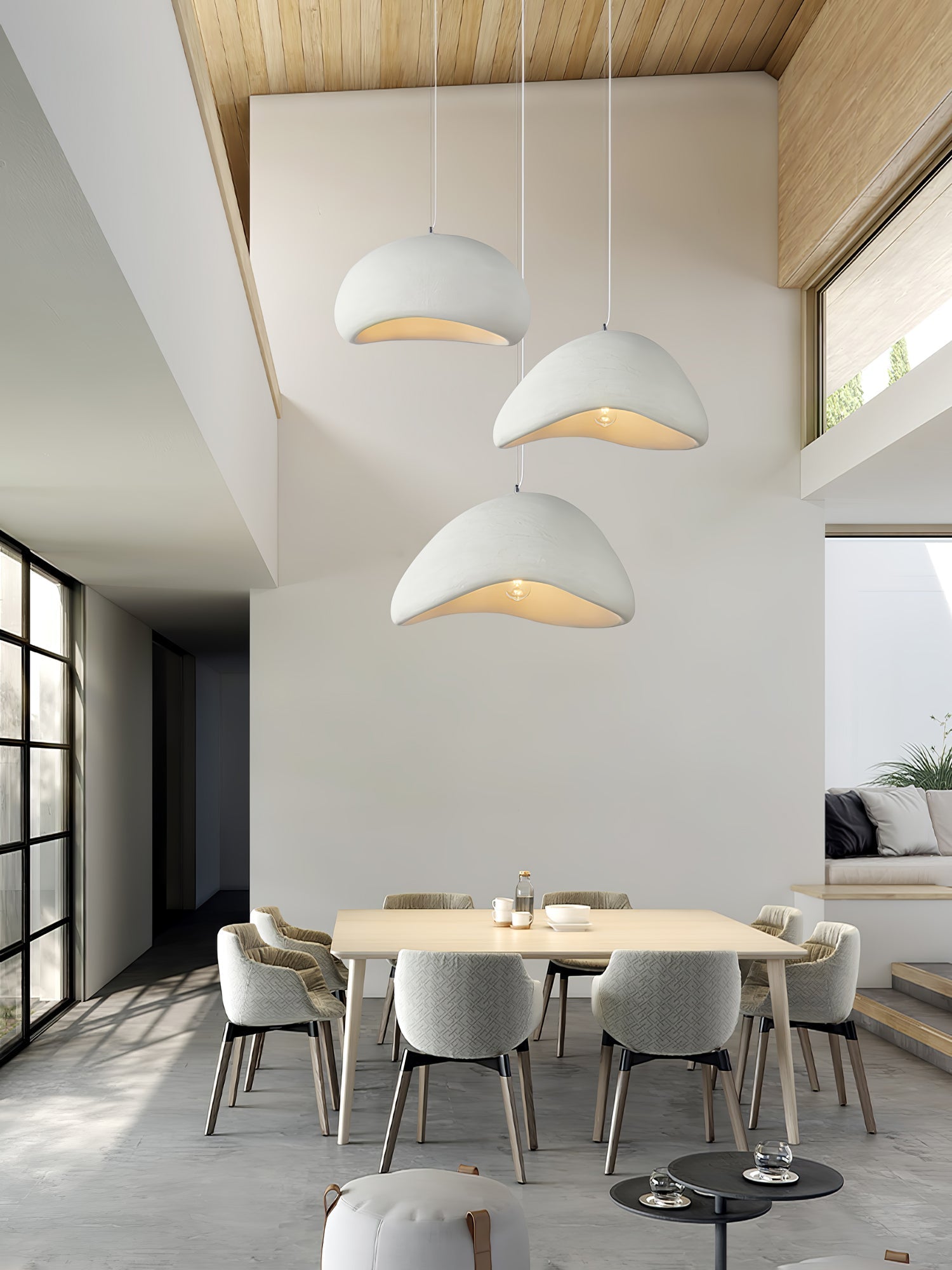 Modern Khmara Halia Cloud Pendant Light Japanese Moon Aesthetic Hanging Lamp for Kitchen Island