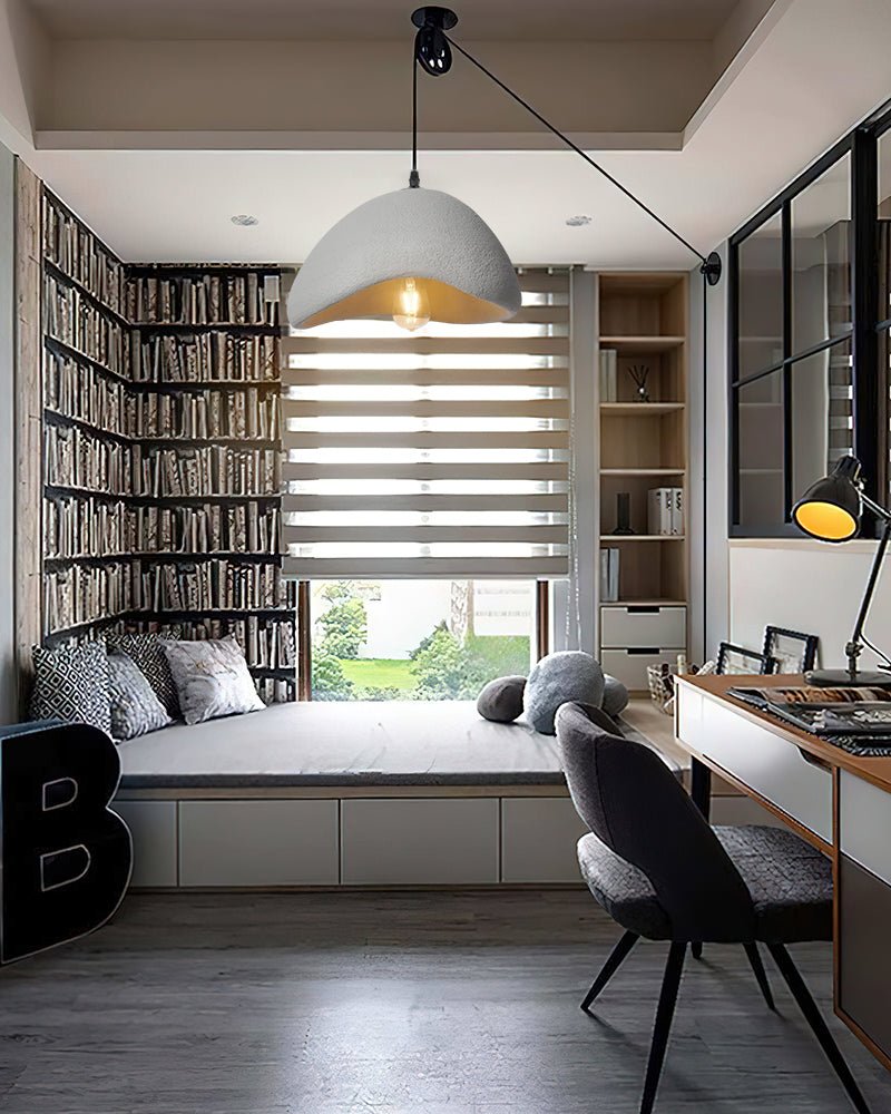 Modern Khmara Style Cloud Swag Pendant Light Artistic Moon Aesthetic Ceiling Lamp for Kitchen and Bedroom