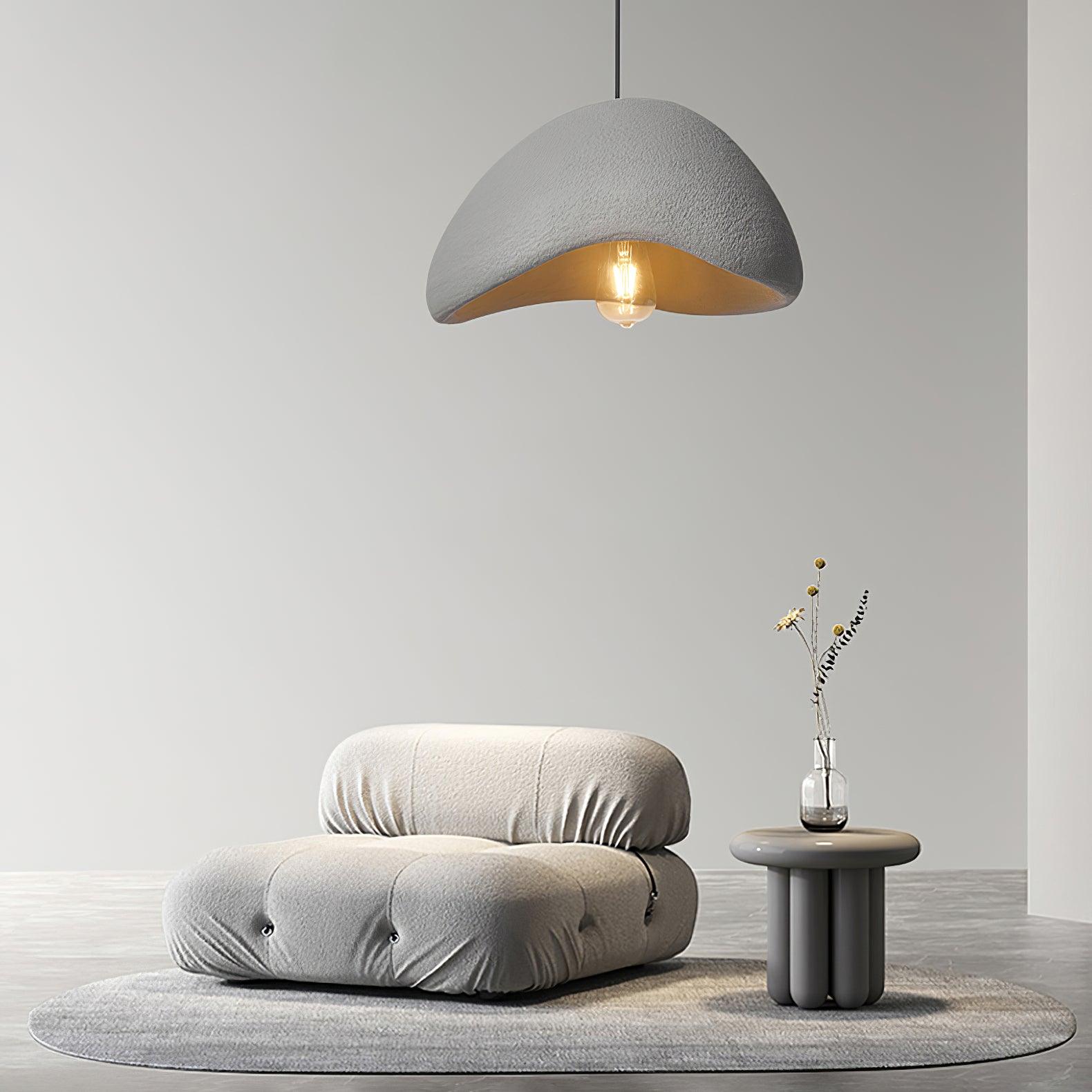 Modern Khmara Style Cloud Swag Pendant Light Artistic Moon Aesthetic Ceiling Lamp for Kitchen and Bedroom