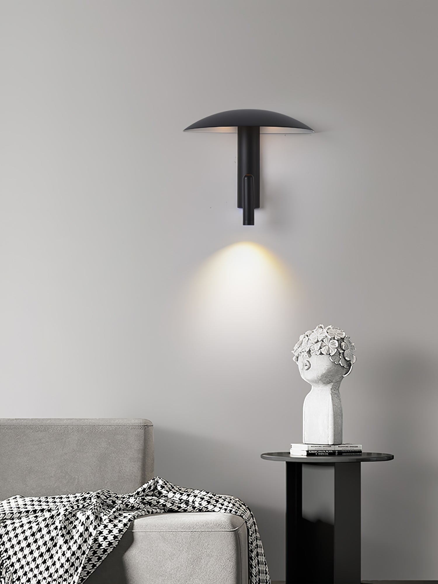 Modern Konoha Adjustable Spotlight Wall Sconce Set of 2 Minimalist Bedside Reading Lamp
