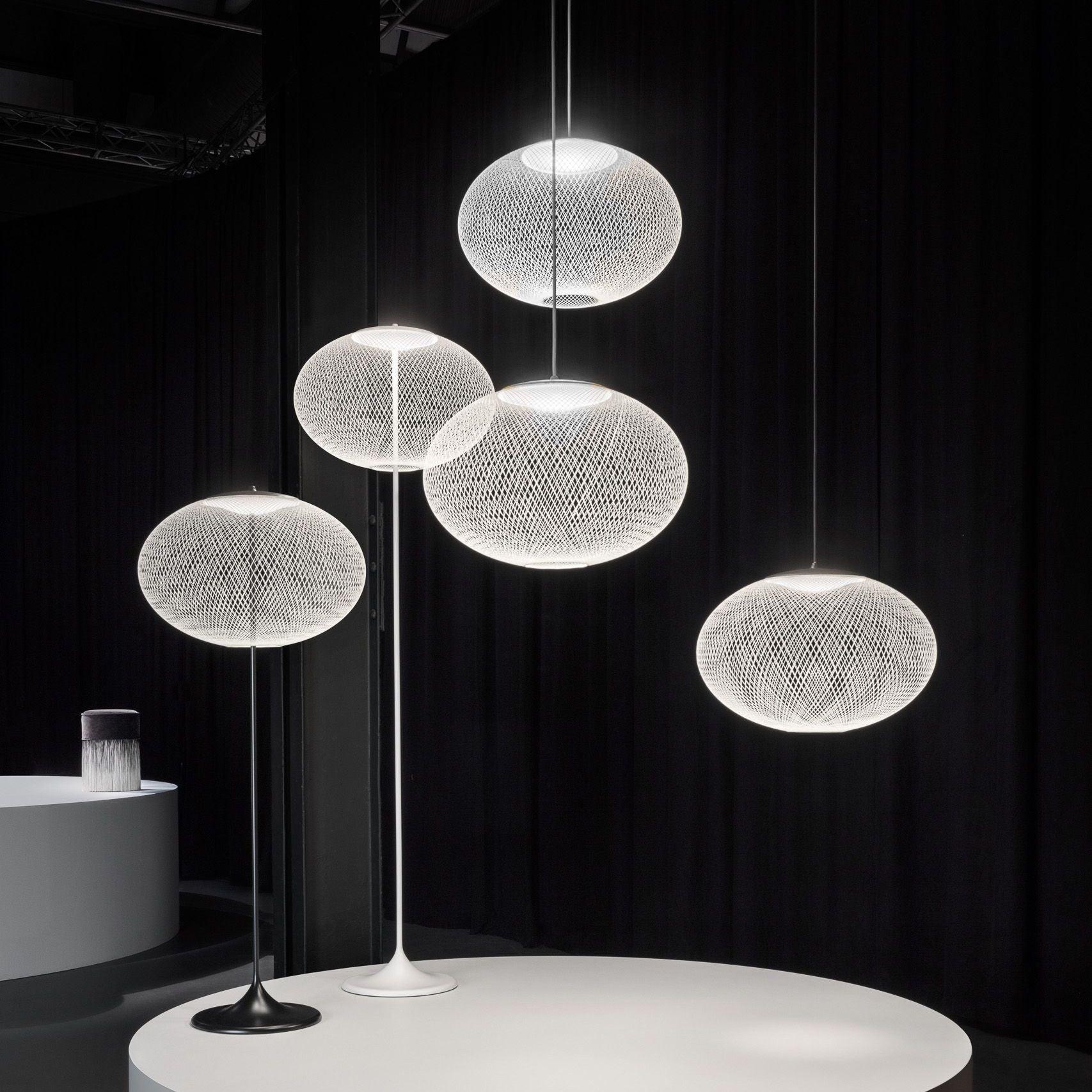 Modern Latticed Metal Mesh Pendant Light with Integrated LED for Living Room and Dining Areas