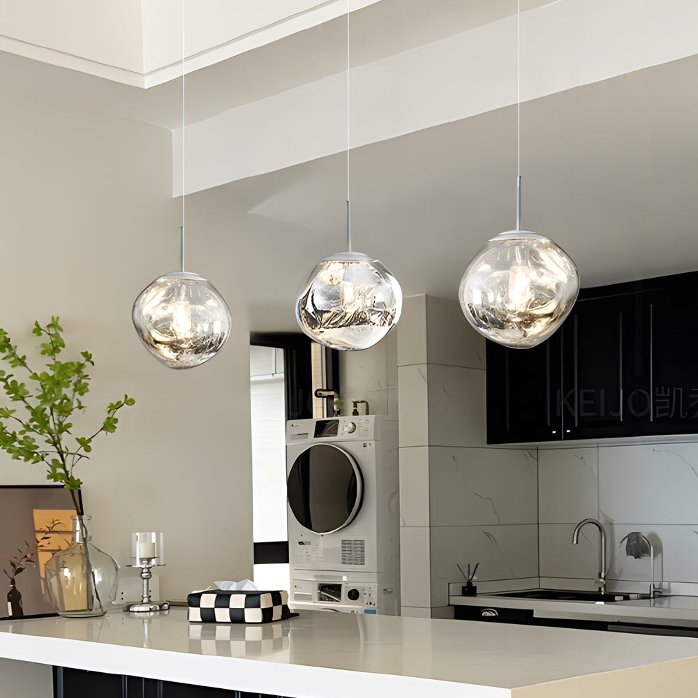 Modern Lava Acrylic Ball Pendant Light Luxury Artistic Chandelier for Dining Room and Bedroom
