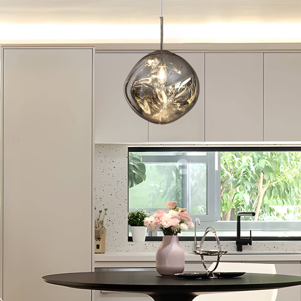 Modern Lava Acrylic Ball Pendant Light Luxury Artistic Chandelier for Dining Room and Bedroom