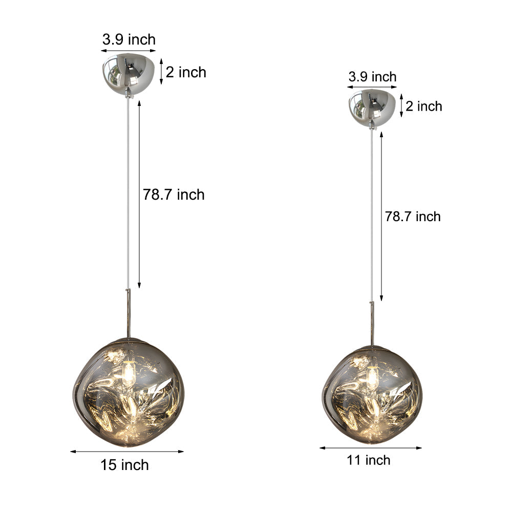 Modern Lava Acrylic Ball Pendant Light Luxury Artistic Chandelier for Dining Room and Bedroom