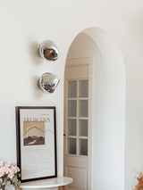 Modern Lava Melted Glass Wall Sconce Mirror Finish Indoor Accent Lighting