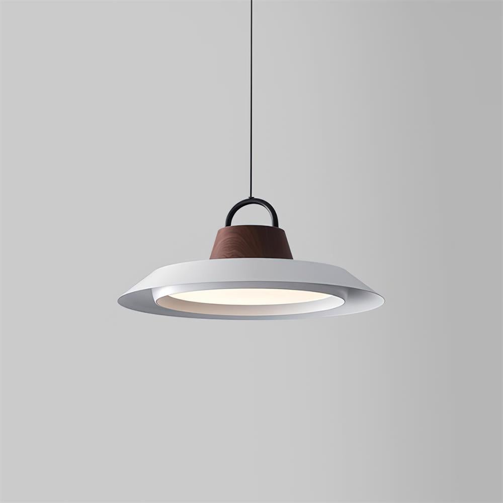 Modern Layered Metal LED Pendant Lamp with Tiered Shade for Kitchen and Dining Spaces