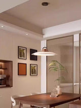 Modern Layered Metal LED Pendant Lamp with Tiered Shade for Kitchen and Dining Spaces