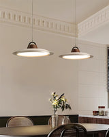 Modern Layered Metal LED Pendant Lamp with Tiered Shade for Kitchen and Dining Spaces