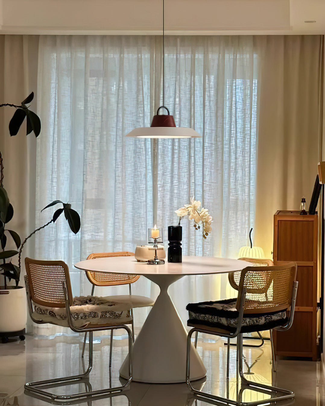 Modern Layered Metal LED Pendant Lamp with Tiered Shade for Kitchen and Dining Spaces