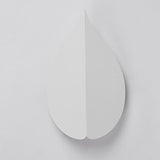 Modern Leaf Shaped LED Wall Sconce Minimalist Acrylic Iron Light for Living Room Bedroom