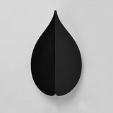 Modern Leaf Shaped LED Wall Sconce Minimalist Acrylic Iron Light for Living Room Bedroom